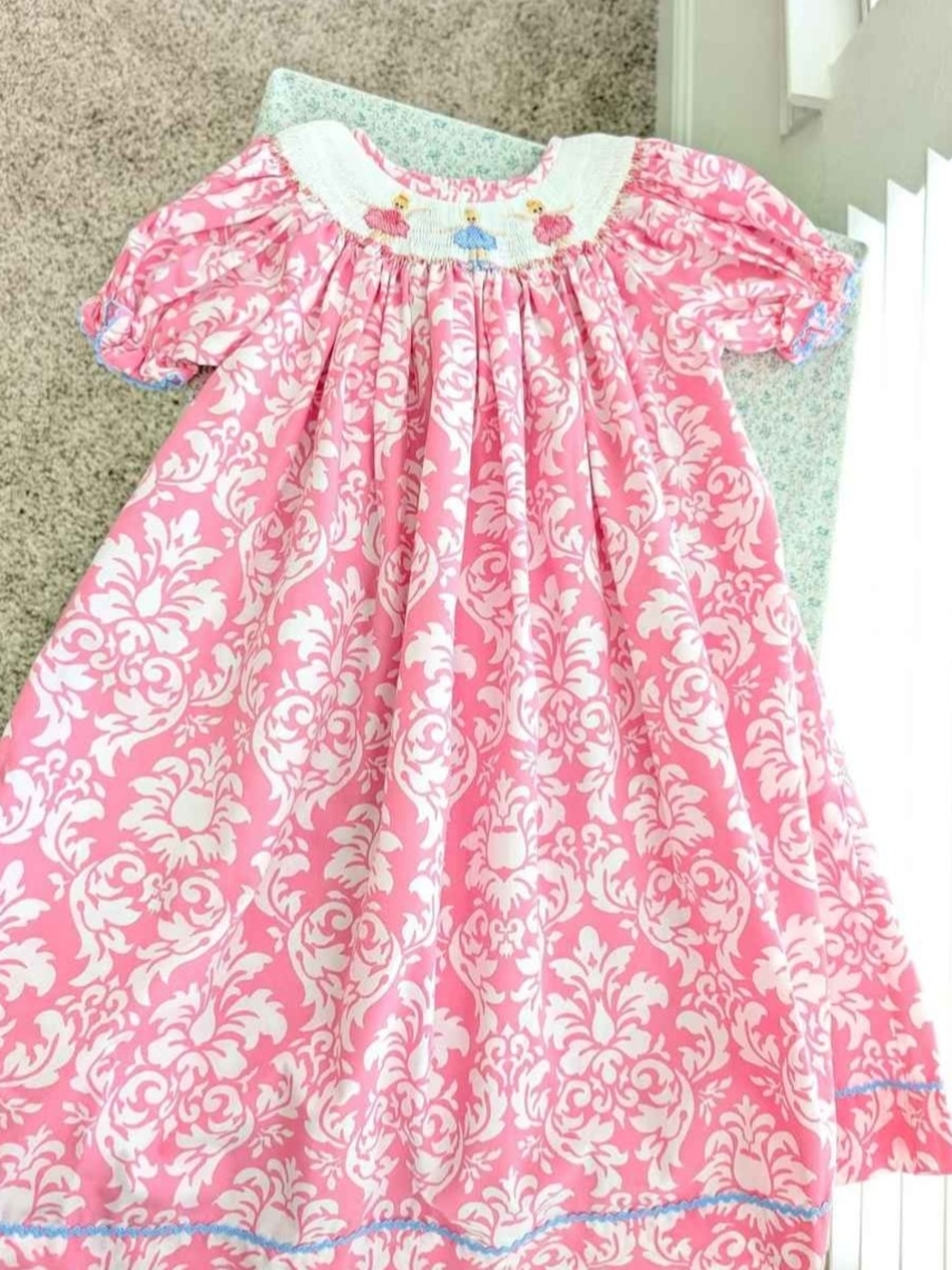 4T Stunning Smocked Pink Ballerina Dress